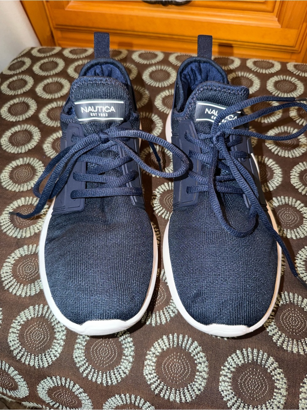 Nautica Men's Navy Blue Athletic Sneakers
